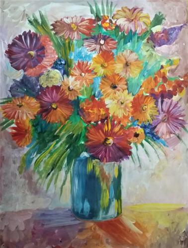 9 років, Натюрморт з квітами